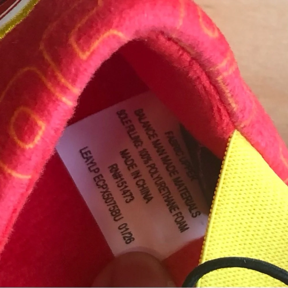 NWT Disney Pixar Cars Red Plush Slippers Kids Size 10.